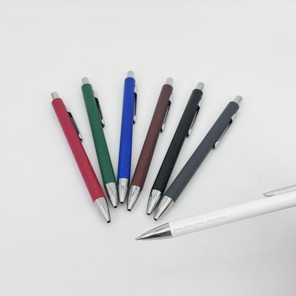 Colorful Retractable Metal Ball Pen Spray Painted Aluminum Barrel Press Ballpoint Pen
