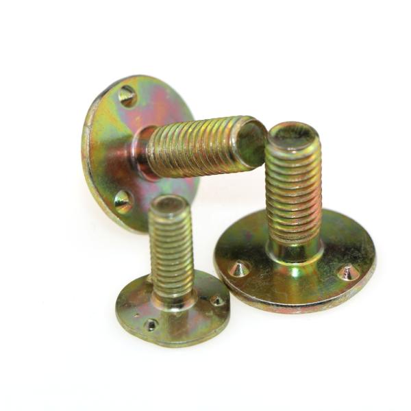 Unc Thread DIN 15237 Yellow Zinc Elevator Bucket Bolt Belt Bolt 280*250*180 for Elevator Maintenance and Repair