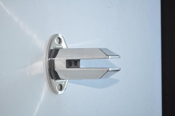 DECK MOUNT POOL FENCE SPIGOTS, STAINLESS STEEL GLASS GATOR CLAMPS