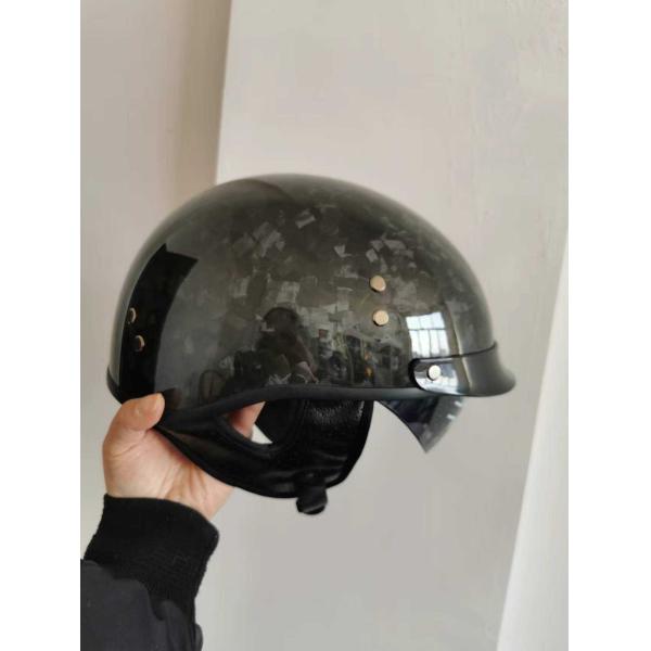 Customized Logo Accepted Carbon Fiber Retro Spoon Helmet for Direct of 12k Half Helmet