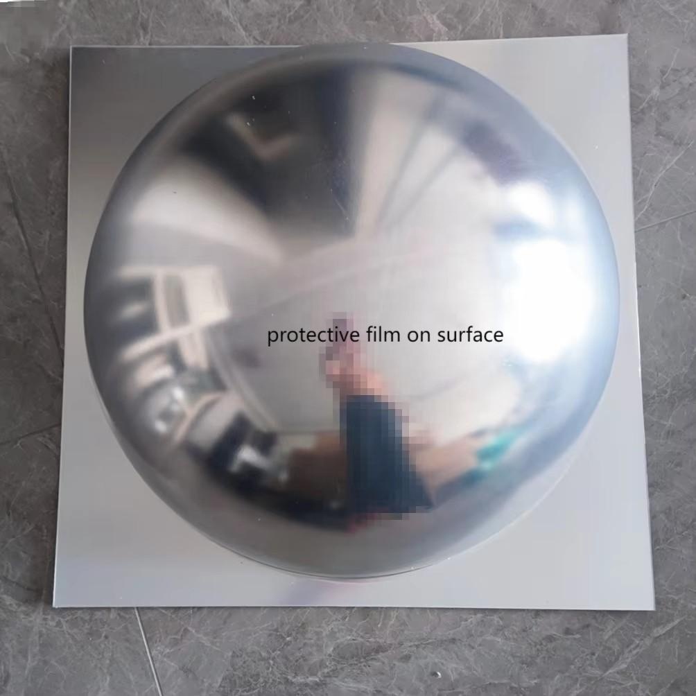 Art Deco Acrylic Convex Mirror 55.5 × 55.5cm Large Bubble Mirror For Hotel Home