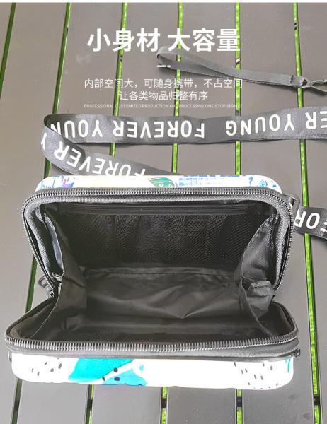 ASB+PC MATERIAL PORTABLE HARD SHELL MAKEUP BAG ONE SHOULDER PORTABLE STORAGE BAG WITH HAND GIFT BOX FESTIVAL ANNUAL MEET