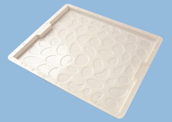 Pebbles Drain Cover Cement Walkway Mold , Concrete Tile Molds PP Material