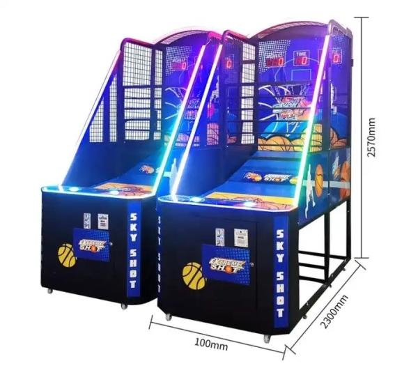 Indoor Amusement Park Hoop Street Arcade Basketball Machine Coin Operated 110V