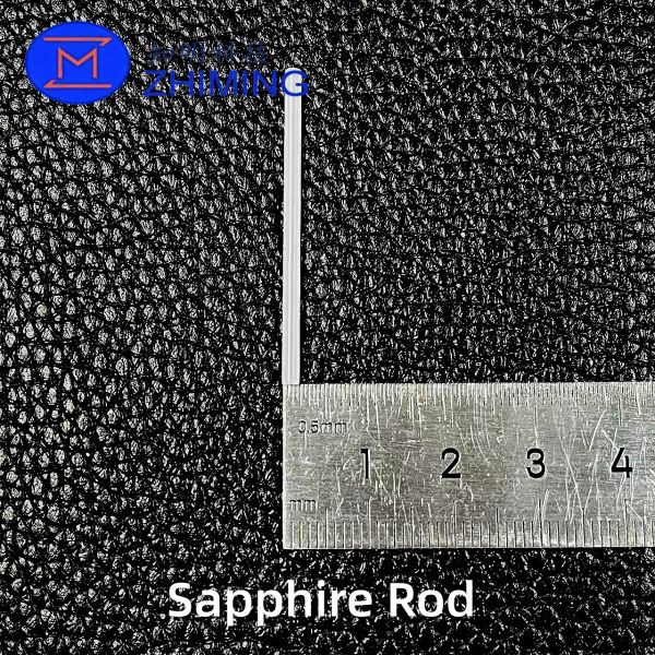 Unpolished Sapphire Rod Single Crystal Al₂O₃ Optical & Industrial Components