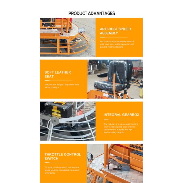 Диаметр диска 980 мм полный гидравлический силовой тровал с Honda GX690 и бетоном