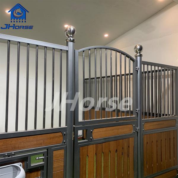 Swing Door Or Sliding Door Horse Stable Stall With Powder Coated Surface Treatments