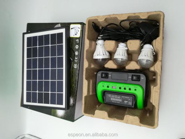 Solar Home System 5w Solar Light Kit With Lead Acid Battery Solar Lighting System Home And Camping SL0603
