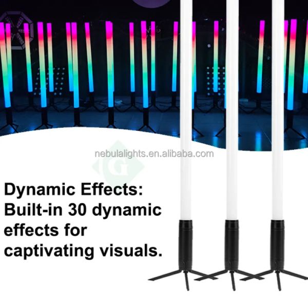 NEBULA 360 Battery LED RGB Pixel Tube Light IP65 Wireless DMX DJ Wedding Event Stage Light