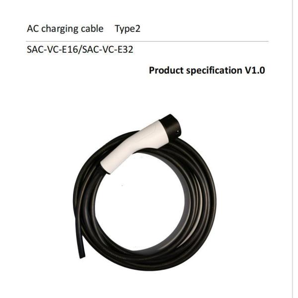 Кабель зарядки электромобиля 5 м 16A 32A TUV Sud Сертифицированный соединитель станции переменного тока