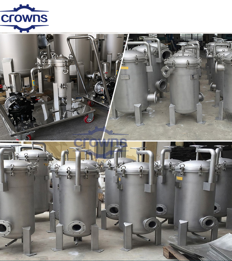 SUS304/316L корпус фильтрующего мешка для грубой фильтрации и предварительной фильтрации