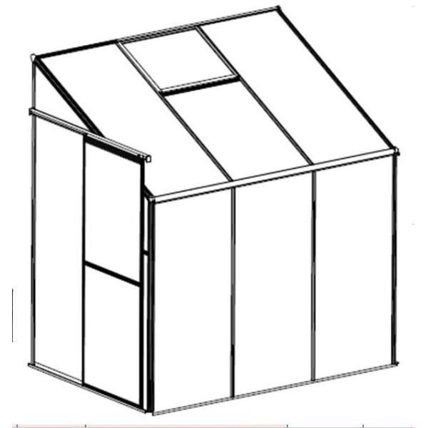 дом 4ft установленный стеной зеленый легко собрал парник дома хобби