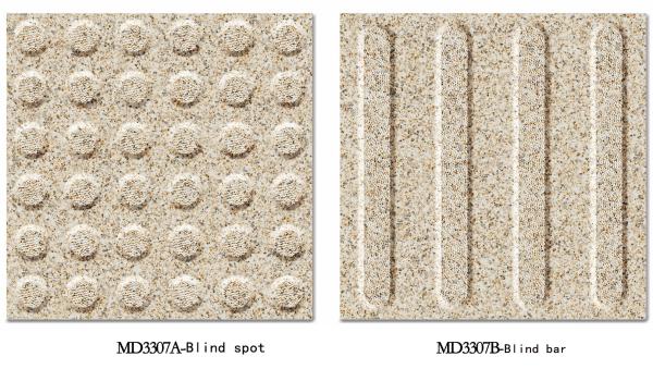 Gray Full Body Clay Blind Path Tiles 600x600mm Non-Slip