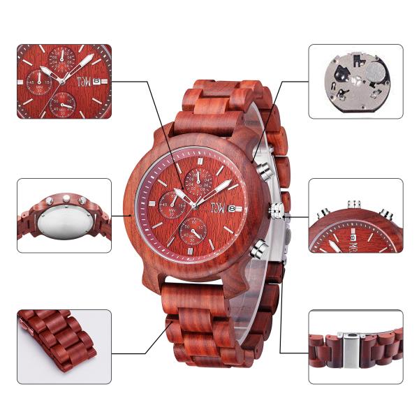 relógio de madeira de madeira Austrália da caixa de relógio de 2019 seletores