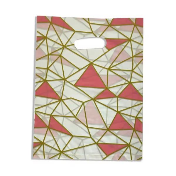 Recyclable Plastic Bag With Handle Mailing Bags Personalised Tear Roof / Waterproof