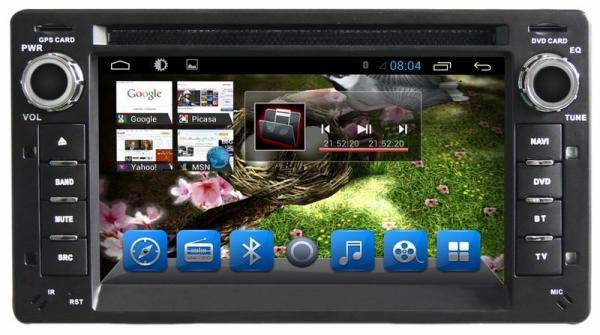 Ouchuangbo car gps navigation for Ford Victoria with iPhone and Android phone connect to car radio android 6.0 system
