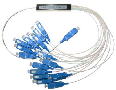 Divisor de fibra óptica do estojo compacto do PLC 1×16 para a rede óptica passiva
