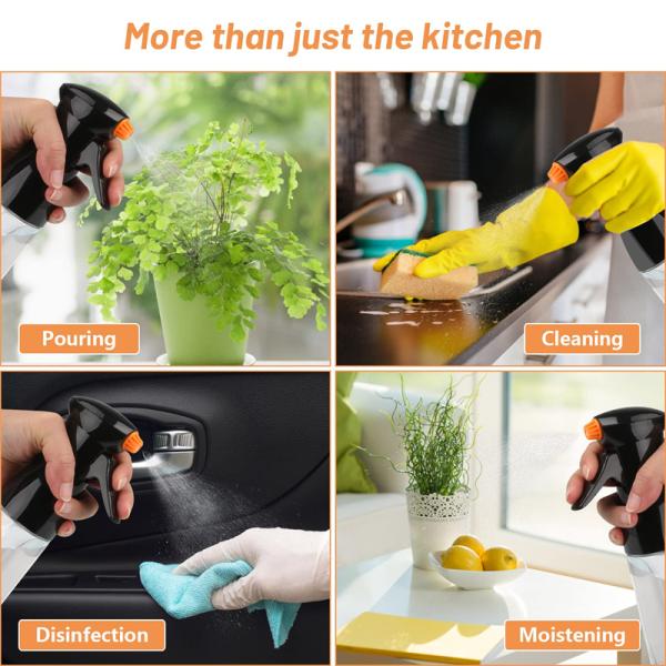 200ML Olive Oil Spray Bottle Durable Cooking Oil Plastic Bottle for Kitchen Tools
