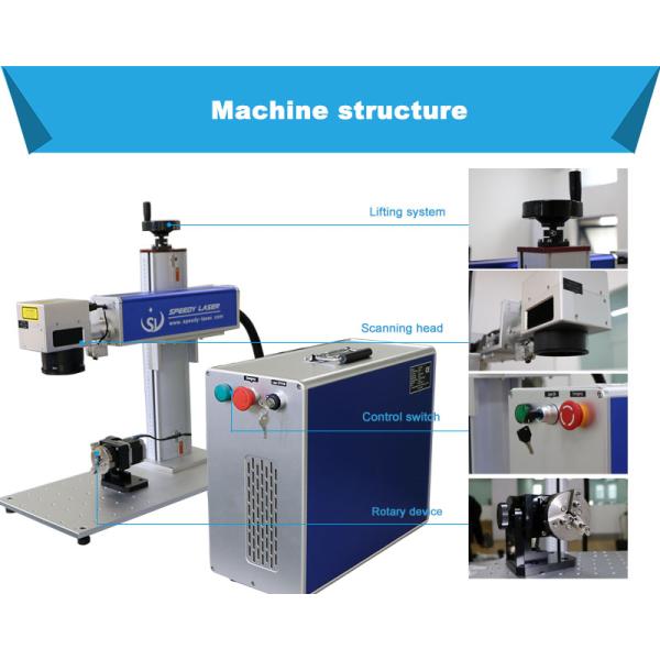 Sino Galvo Scanner Fiber Laser Engraving Marking Machine Air Cooling 2 years warranty