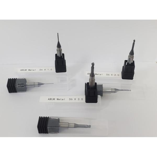 CAD CAM Cutters 3mm Dental Milling Burs For Zirconia Block Metal Emax