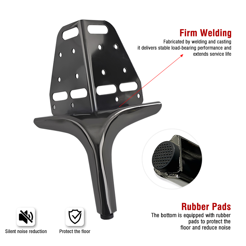 Heavy-Duty Metal Sofa Riser Legs with 115mm Brackets Cabinet & Coffee Table Legs Furniture Hardware Fittings