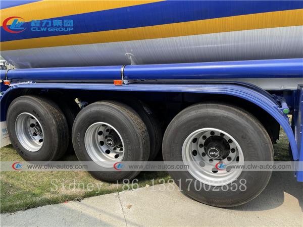3 do eixo 40CBM Q235 do aço carbono do transporte do caminhão reboque diesel semi