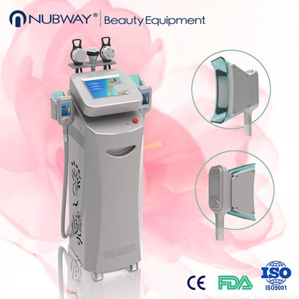 Vertical weight loss cryolipolysis machine with 5 cryo handles