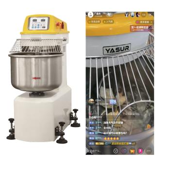 180 Pounds Spiral Dough Mixer 4.5kw Dual Speed Spiral Dough Kneader Twin Motor