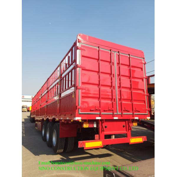 Remorques résistantes de l'axe 40ft du conteneur 2 de boîte à nourriture semi