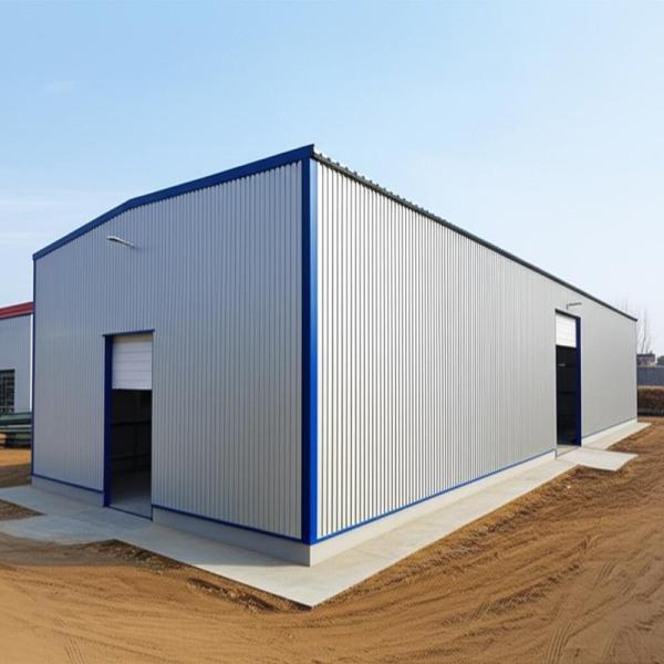 Industrial Steel Warehouse with Single Steel Sheet Roofing Customizable Wall Cladding and C.Z Shape Steel Channel Purlin