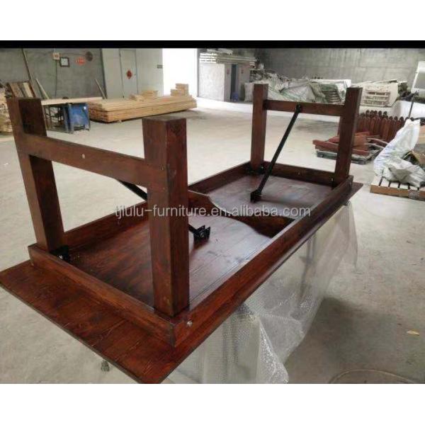 Mail Packing Y Wood Folding Table for Rent at Wedding and Party Celebrations