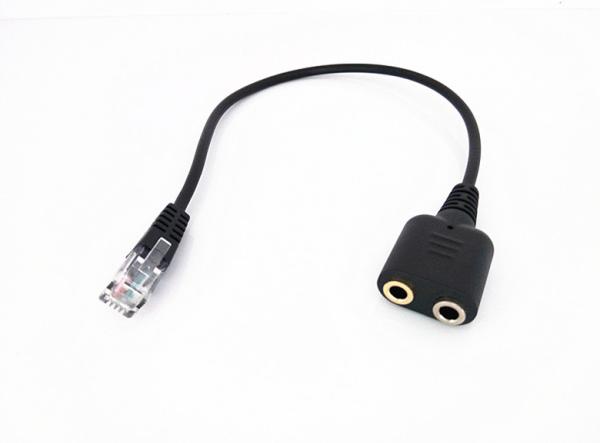 Headset Cable PC Headset For CISCO Phone Jack Dual 3.5mm Female to RJ9 Modular