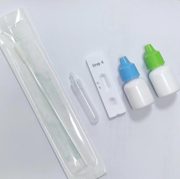 One Step Group A Strep A Rapid Test Kit Streptococci Antigen With Swab CE Early Detection