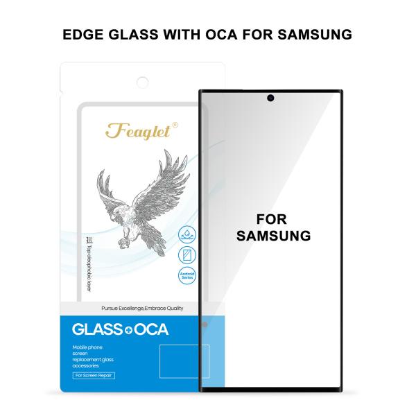 Feaglet Samsung EDGE Glass With OCA For S21Ultra S23U S24U S25 OCA Glass