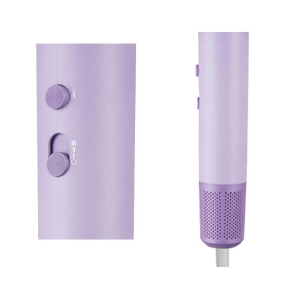 Purple OEM ODM Íon Negativo Profissional Luz Azul Secador de Cabelos Portátil para Casa