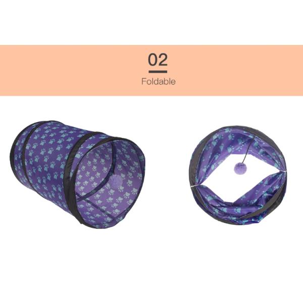 Washable складный тоннель игры кота 2 отверстий
