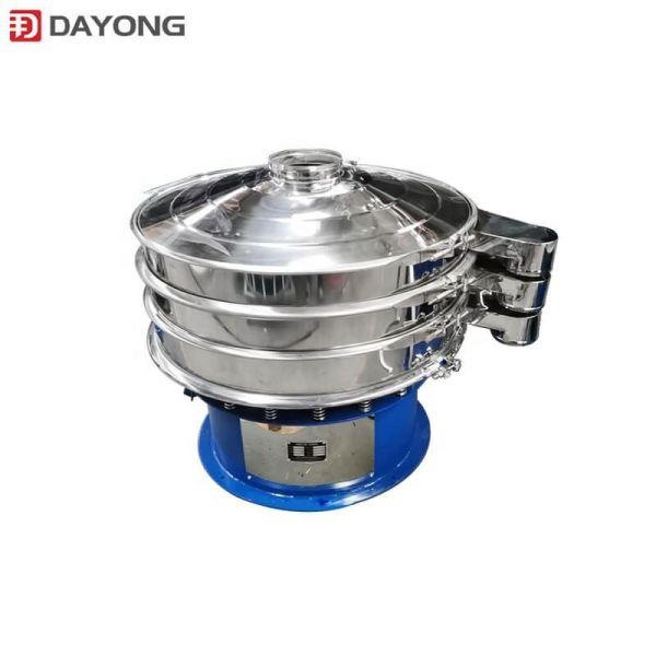 Standard Stainless Steel 304 316 Circular Vibrating Screen for Food Pharmacy and Chemical Industry, Hygienic Grade Automatic Rotary Sifter Separator with Quick Release Clamps for Easy Cleaning