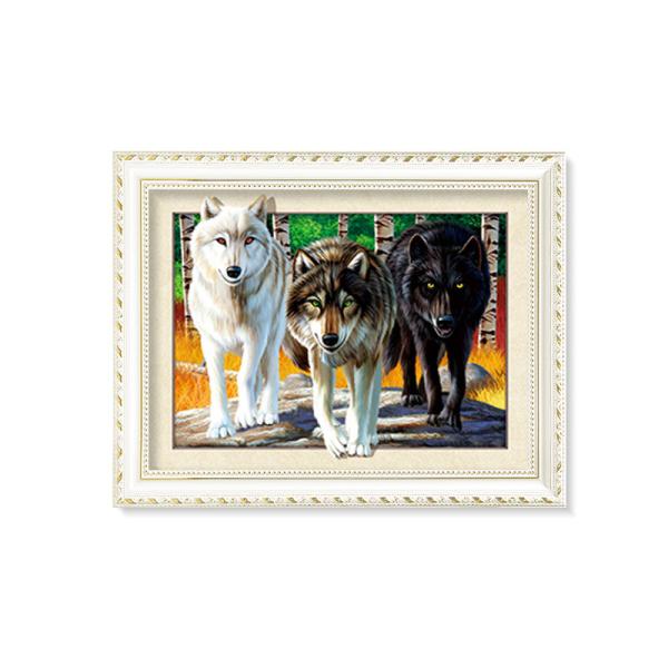 Tigers 3D Lenticular Printing / MDF Or PS Frame 3D Animals Images