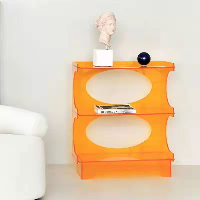 Acrylic Multi-layer Storage Shelf Three-Tier Design Office Bathroom Cosmetics Pot Soap Other Goods Standing Type Boxed