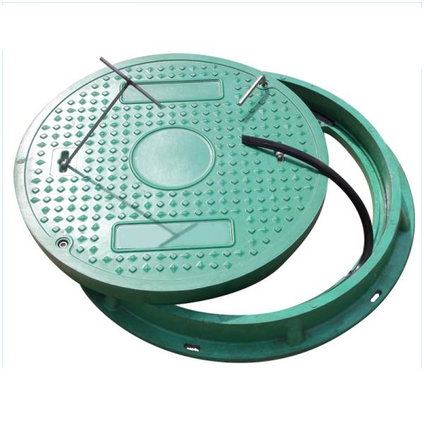 Easy Installation Composite Manhole Cover High Load Capacity Up To 40 Tons Diameter 600mm