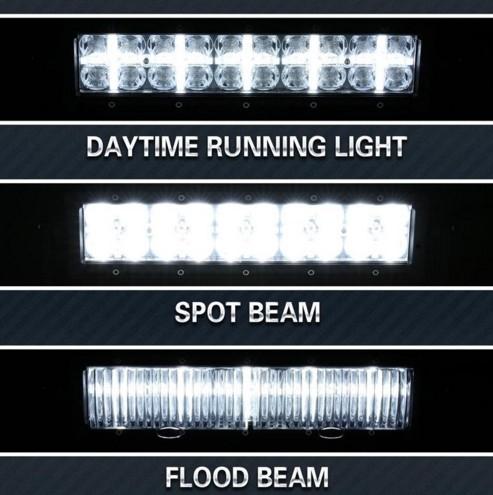 7D Day Lights Three Eyes 3W CREE Led Straight led light bar 7-44 36W-288W