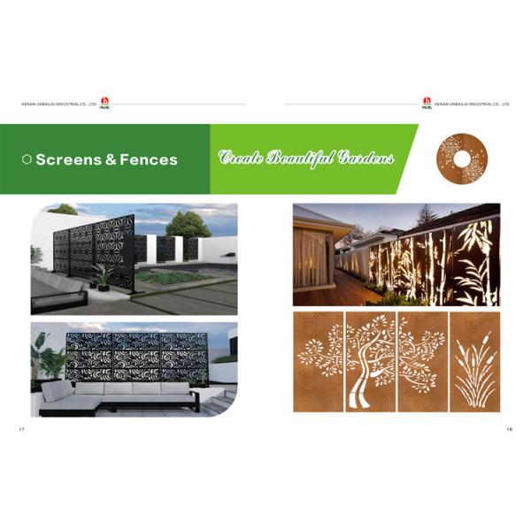 le laser épais de 2mm a coupé l'intimité en métal lambrisse portatif libre