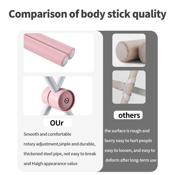 Adjustable Posture Corrector Stick for Back Pain Relief & Shoulder Support with Soft Padding