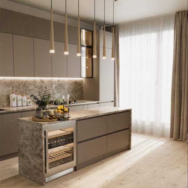 Luxury Corner Glass Kitchen Display Cabinets Ready To Assemble Modern Storge Lacquer Cabinets Kitchen