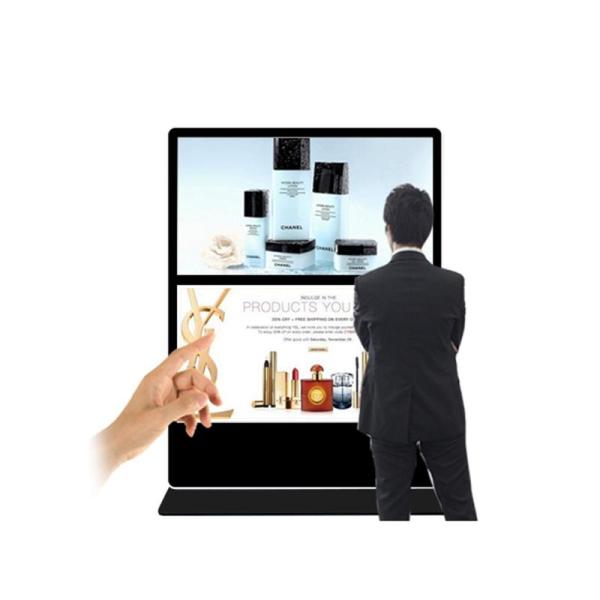 65 Inch Dual Lcd Screen Kiosk, Ready Stock Digital Signage Touch Screen Kiosk Floor Stand Information Station