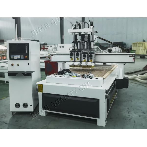 Automatic Tool Changer Computer Controlled Wood Router Machine With 4 Heads