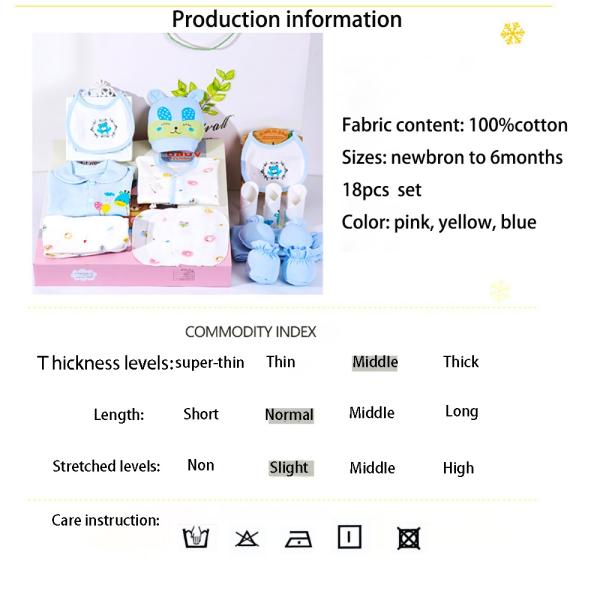Golden supplier 100% cotton baby clothings gift clothes box newborn new born baby gift set
