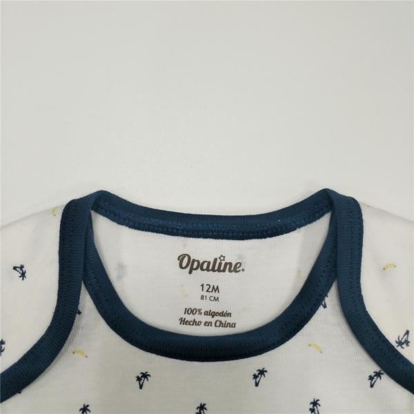 Newborn Summer 100% Cotton Short Sleeve Romper Clothes for Comfortable Baby Bodysuit