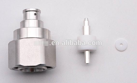 4.3-10 connector Male straight solder type connector for 1/4 Superflex cable PIM ≤-160dBC all brass Tri-alloy body