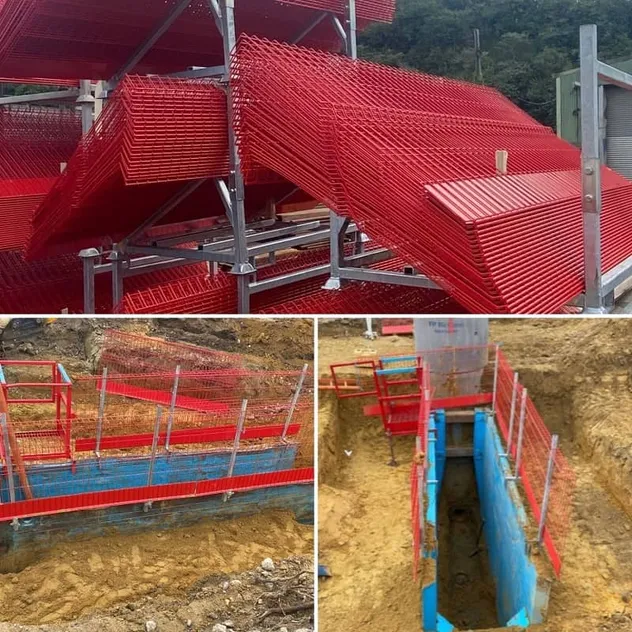 Customized Fall Restraint Temporary Safety Edge Protection Barrier Q235 for Construction